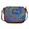 Ancient Indian Warli Tribal Print Saddle Bag