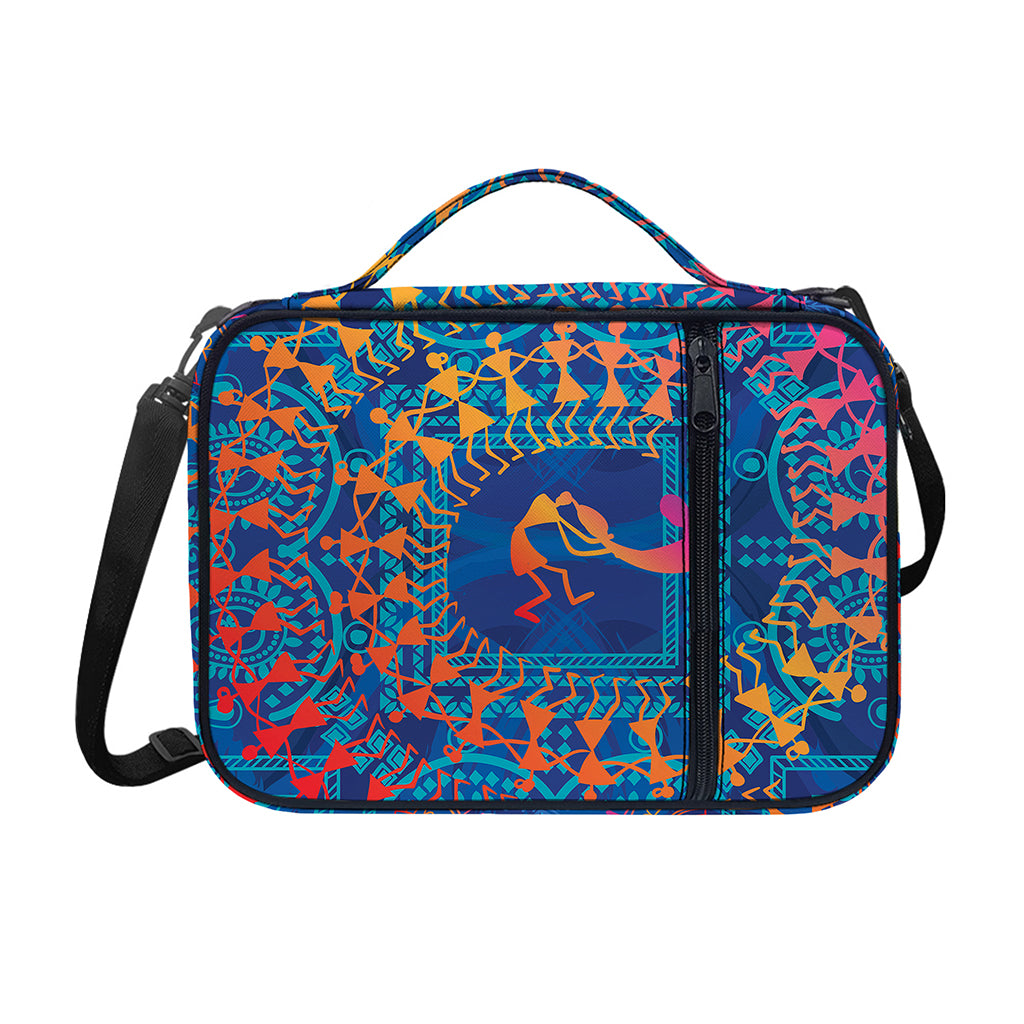 Ancient Indian Warli Tribal Print Shoulder Strap Bible Bag