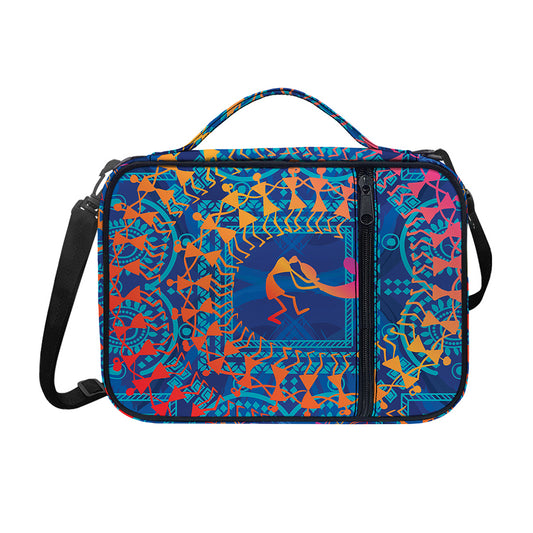 Ancient Indian Warli Tribal Print Shoulder Strap Bible Bag