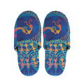 Ancient Indian Warli Tribal Print Slippers