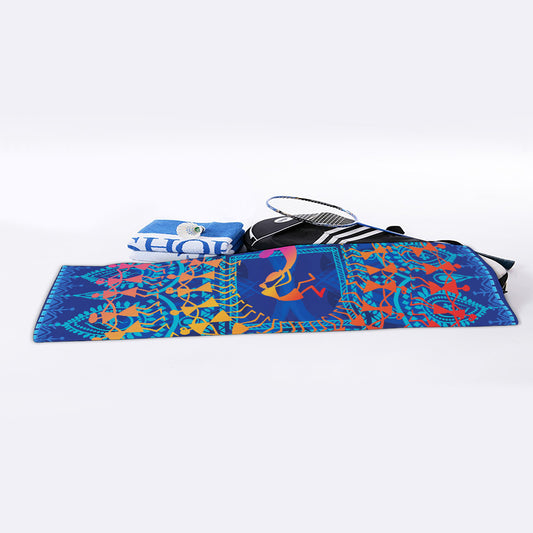 Ancient Indian Warli Tribal Print Sports Towel