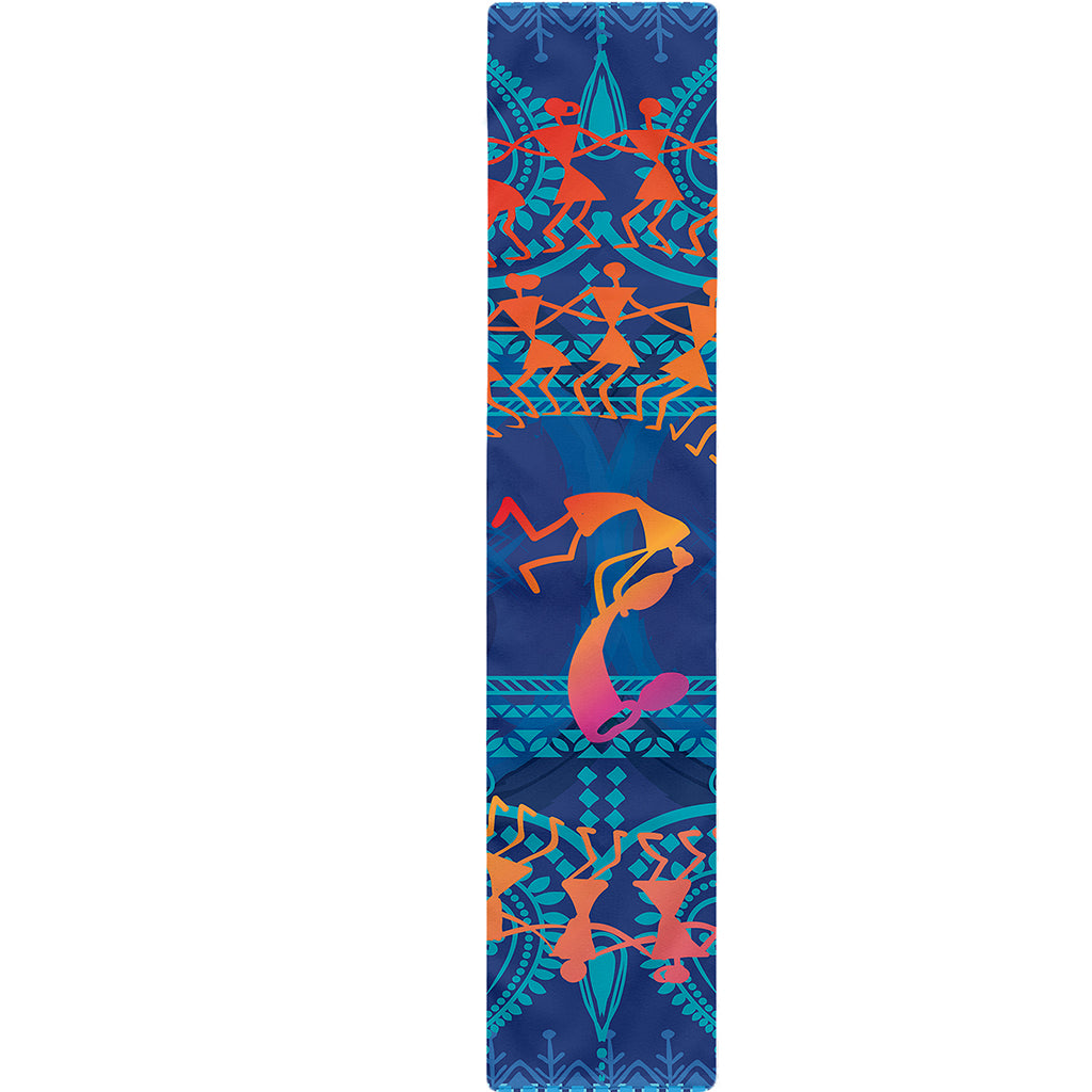 Ancient Indian Warli Tribal Print Table Runner