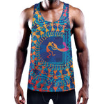 Ancient Indian Warli Tribal Print Training Tank Top