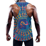 Ancient Indian Warli Tribal Print Training Tank Top