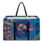 Ancient Indian Warli Tribal Print Utility Tote Bag