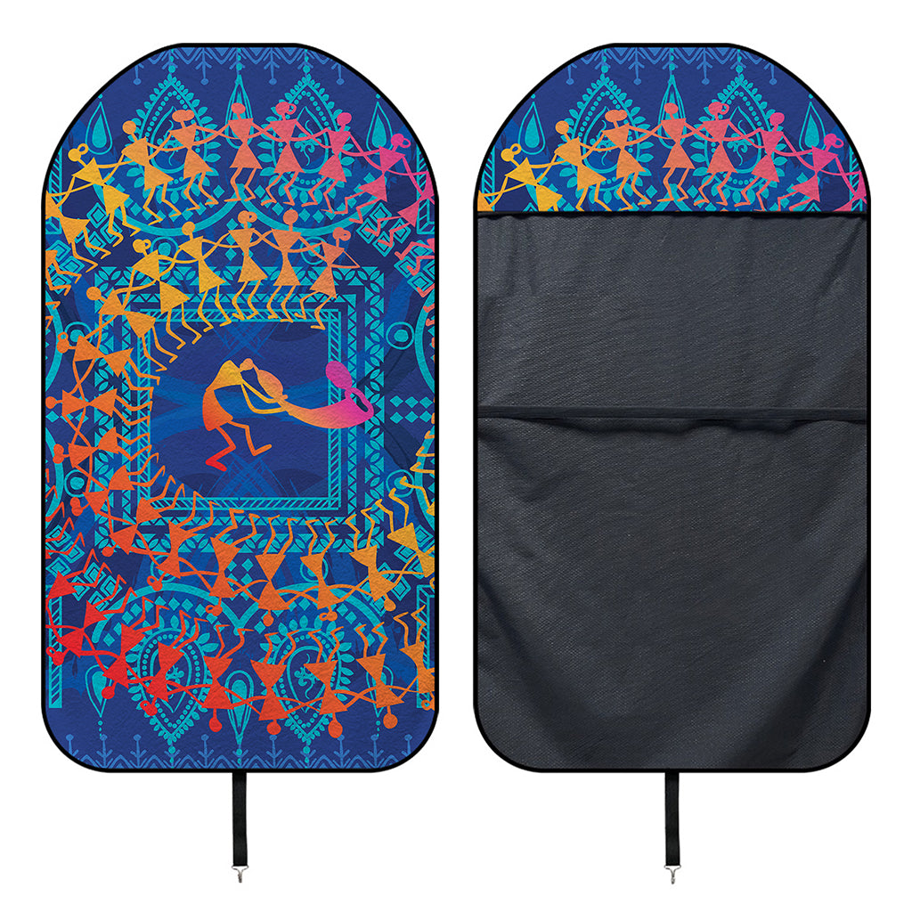 Ancient Indian Warli Tribal Print Waterproof Car Seat Cover