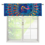 Ancient Indian Warli Tribal Print Window Valance