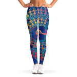 Ancient Indian Warli Tribal Print Women's Leggings