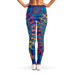 Ancient Indian Warli Tribal Print Women's Leggings