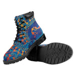Ancient Indian Warli Tribal Print Work Boots