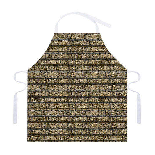 Ancient Maya Pattern Print Adjustable Apron