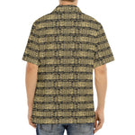 Ancient Maya Pattern Print Aloha Shirt