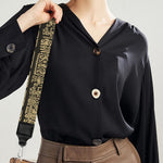 Ancient Maya Pattern Print Bag Strap