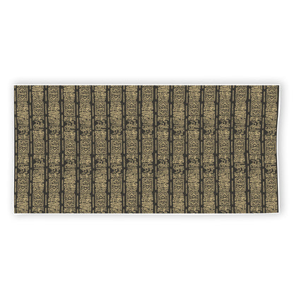 Ancient Maya Pattern Print Beach Towel