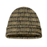 Ancient Maya Pattern Print Beanie