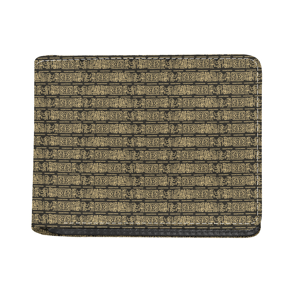 Ancient Maya Pattern Print Bifold Wallet