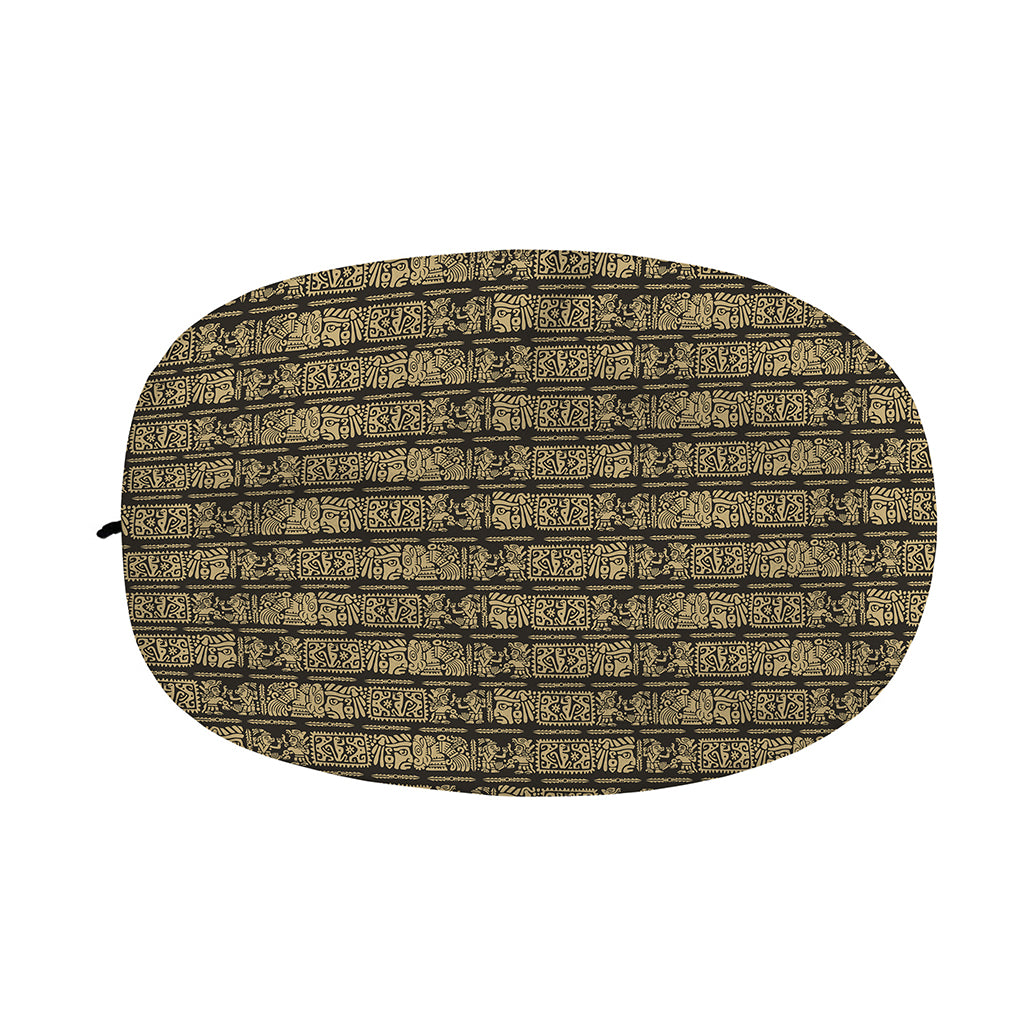 Ancient Maya Pattern Print Car Side Mirror Covers