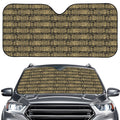 Ancient Maya Pattern Print Car Windshield Sun Shade