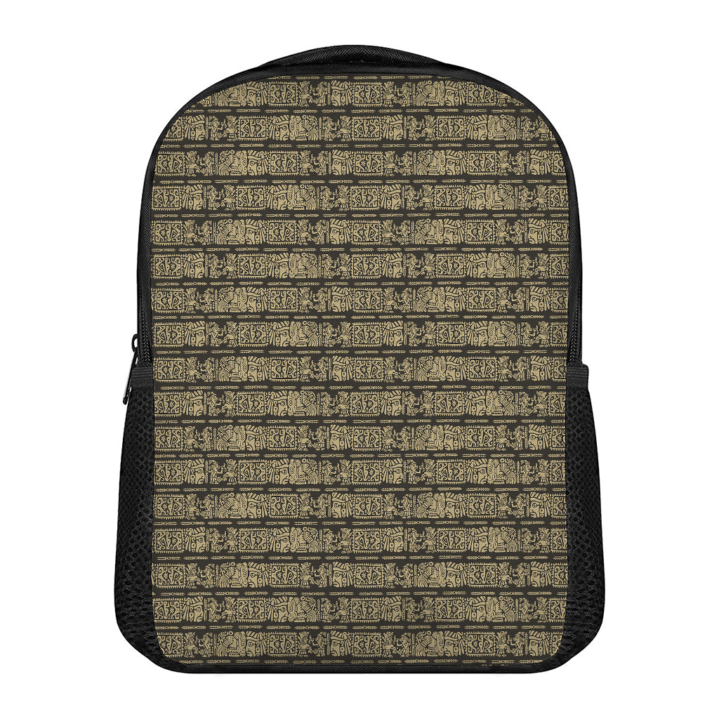 Ancient Maya Pattern Print Casual Backpack
