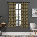 Ancient Maya Pattern Print Grommet Curtain Panels