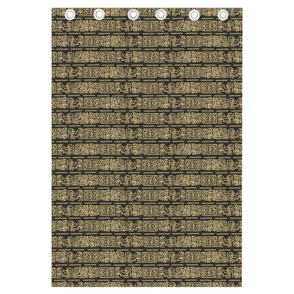 Ancient Maya Pattern Print Curtain