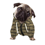 Ancient Maya Pattern Print Dog Zip Up Hoodie