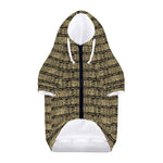 Ancient Maya Pattern Print Dog Zip Up Hoodie