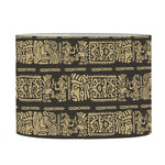 Ancient Maya Pattern Print Drum Lamp Shade