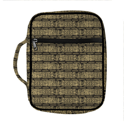 Ancient Maya Pattern Print Front Pocket Bible Bag