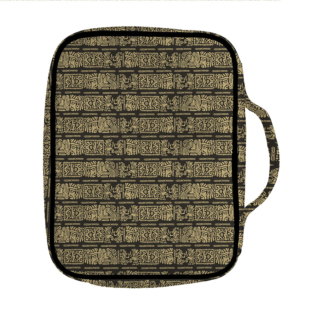 Ancient Maya Pattern Print Front Pocket Bible Bag