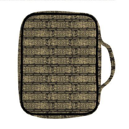 Ancient Maya Pattern Print Front Pocket Bible Bag