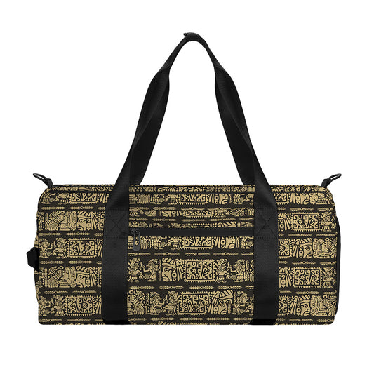 Ancient Maya Pattern Print Gym Bag