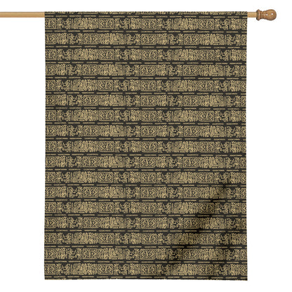 Ancient Maya Pattern Print House Flag
