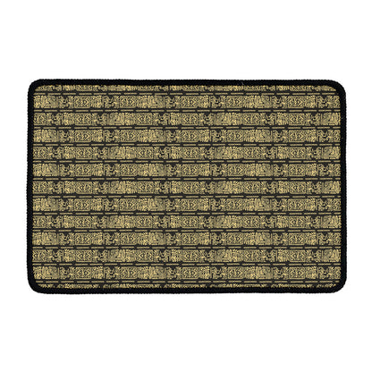 Ancient Maya Pattern Print Kitchen Mat
