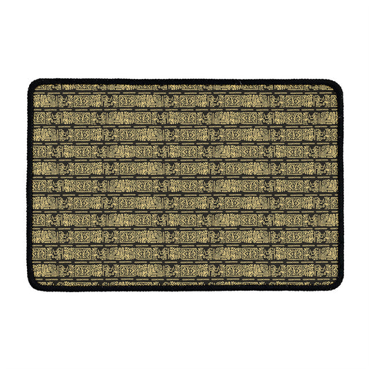 Ancient Maya Pattern Print Kitchen Mat