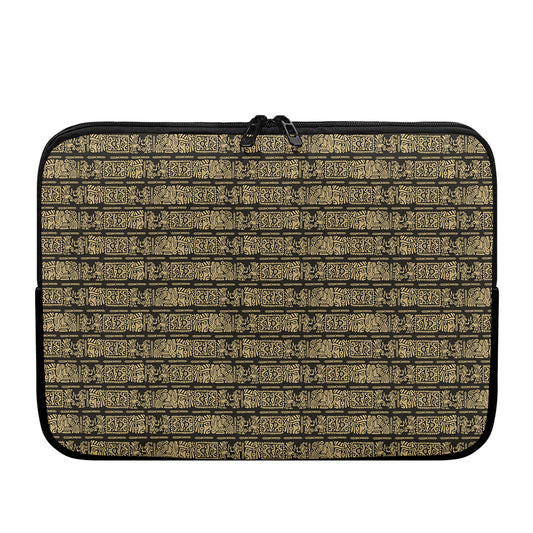 Ancient Maya Pattern Print Laptop Sleeve
