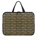 Ancient Maya Pattern Print Laptop Sleeve With Handle
