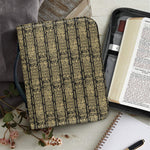 Ancient Maya Pattern Print Leather Bible Cover