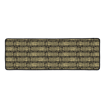 Ancient Maya Pattern Print Long Kitchen Mat