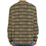 Ancient Maya Pattern Print Long Sleeve Baseball Jersey
