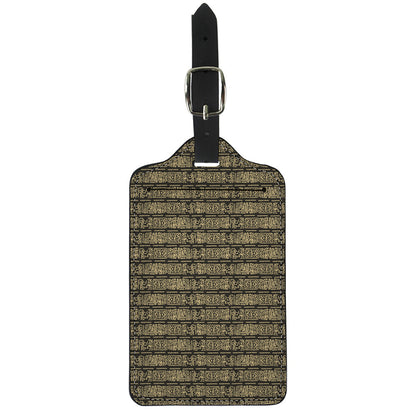 Ancient Maya Pattern Print Luggage Tag
