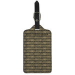 Ancient Maya Pattern Print Luggage Tag