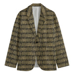 Ancient Maya Pattern Print Men's Blazer