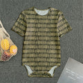 Ancient Maya Pattern Print Men's Bodysuit