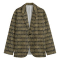 Ancient Maya Pattern Print Men's Cotton Blazer