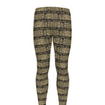 Ancient Maya Pattern Print Men's leggings