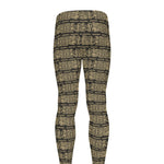 Ancient Maya Pattern Print Men's leggings