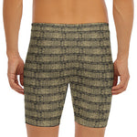 Ancient Maya Pattern Print Men's Long Boxer Briefs