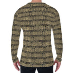 Ancient Maya Pattern Print Men's Long Sleeve T-Shirt