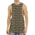 Ancient Maya Pattern Print Men's Muscle Tank Top